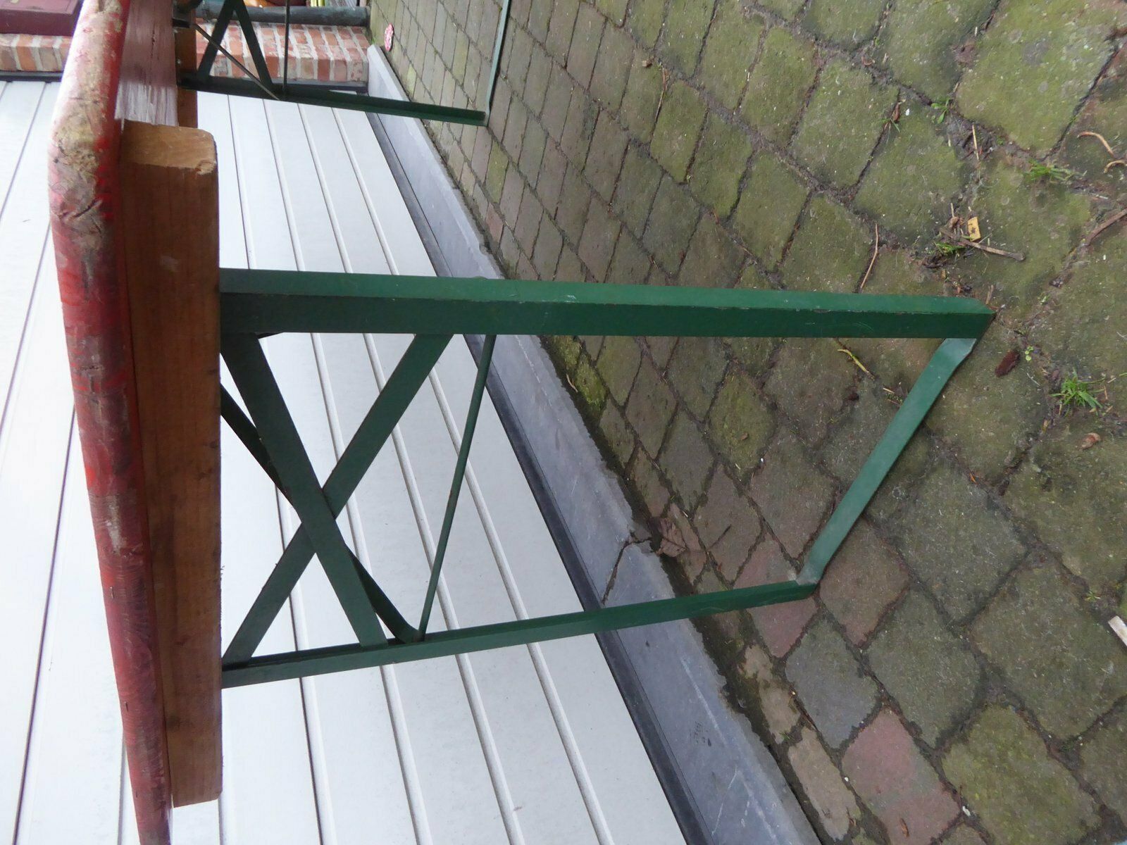 Large Industrial Folding Table From Weber, 1970s photo vintage
