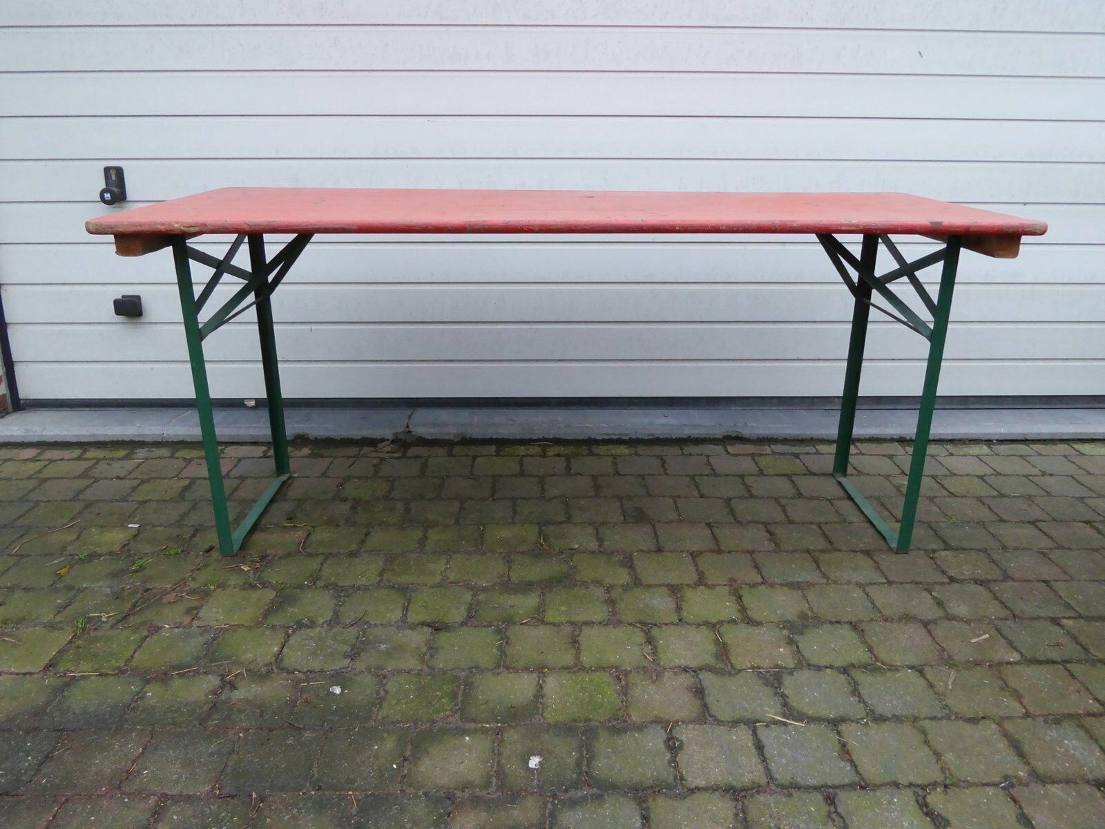 photo furniture Large Industrial Folding Table From Weber, 1970s