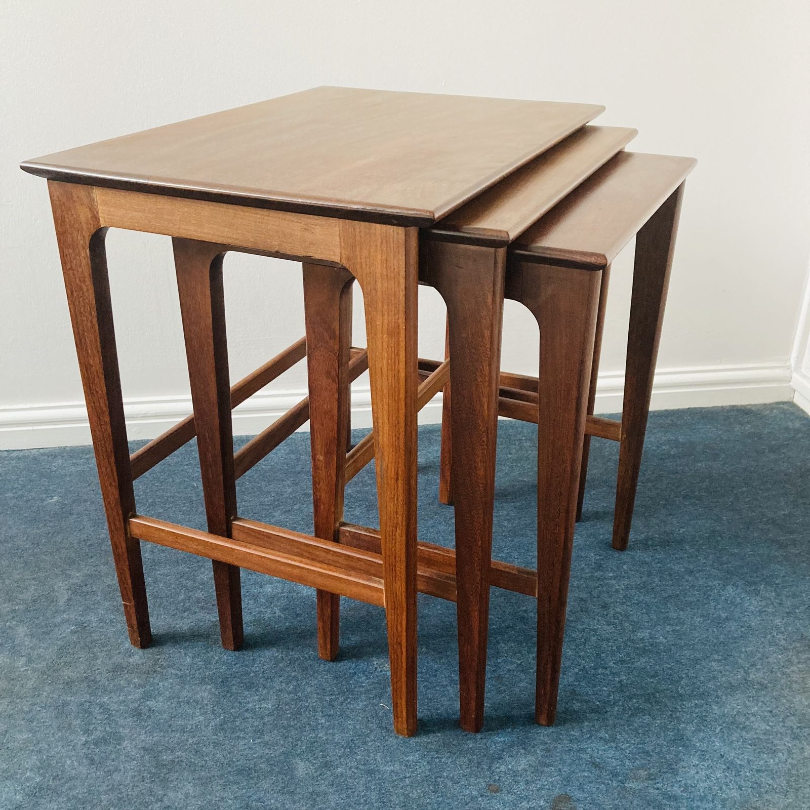 Mid Century Danish Nesting Side Tables