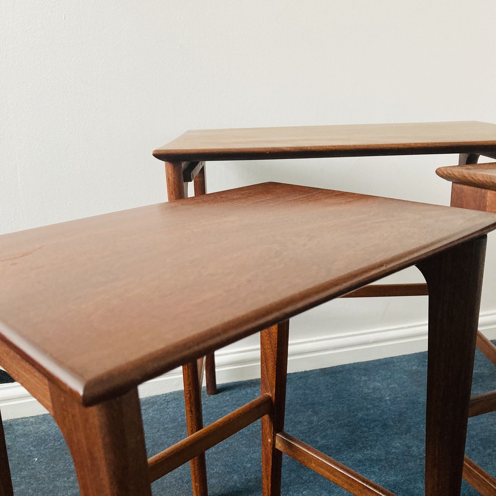 Mid Century Danish Nesting Side Tables photo vinterior