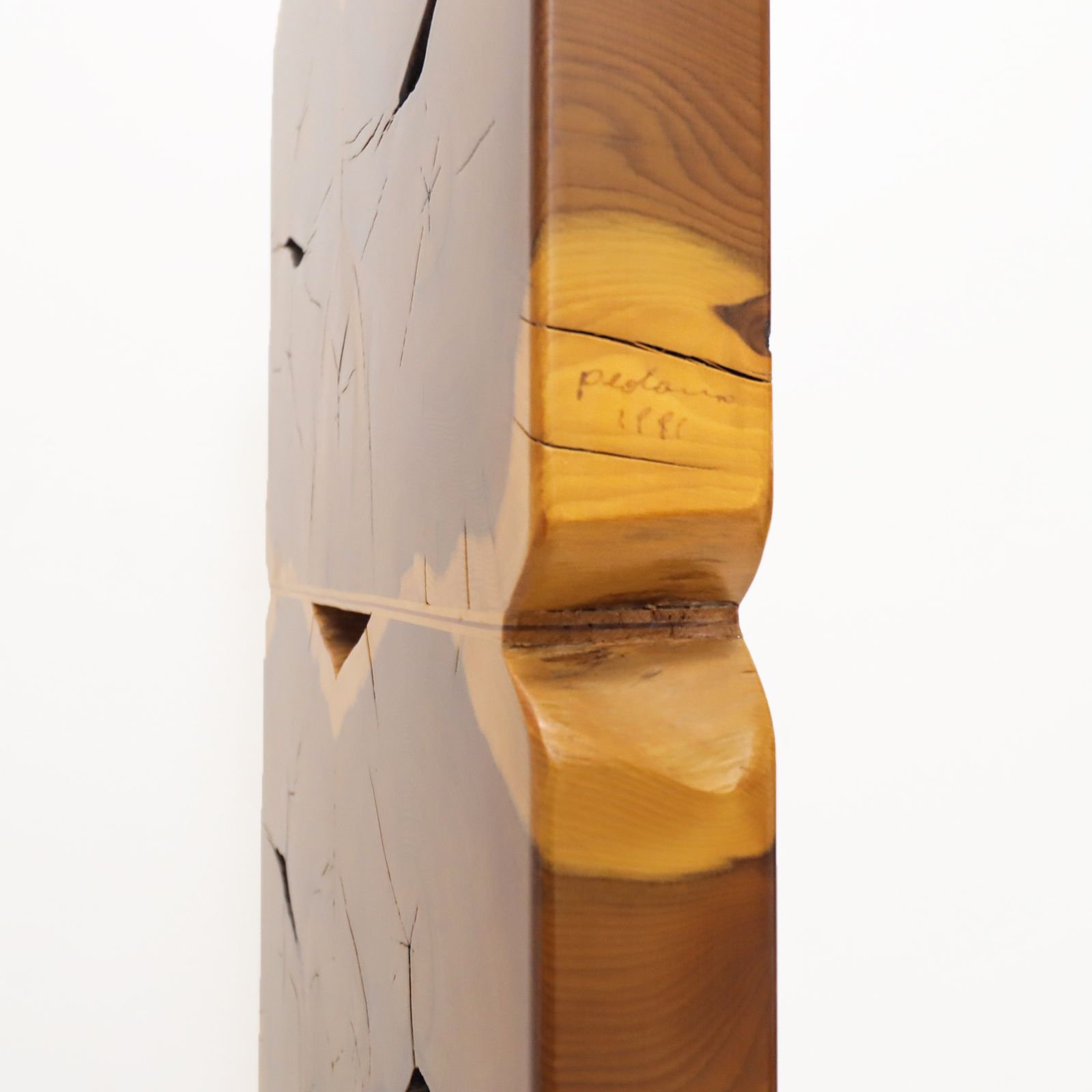 A Unique Vintage Italian Wooden ‘Totem’ Style Sculpture By Artist Pina Pedano photo Art