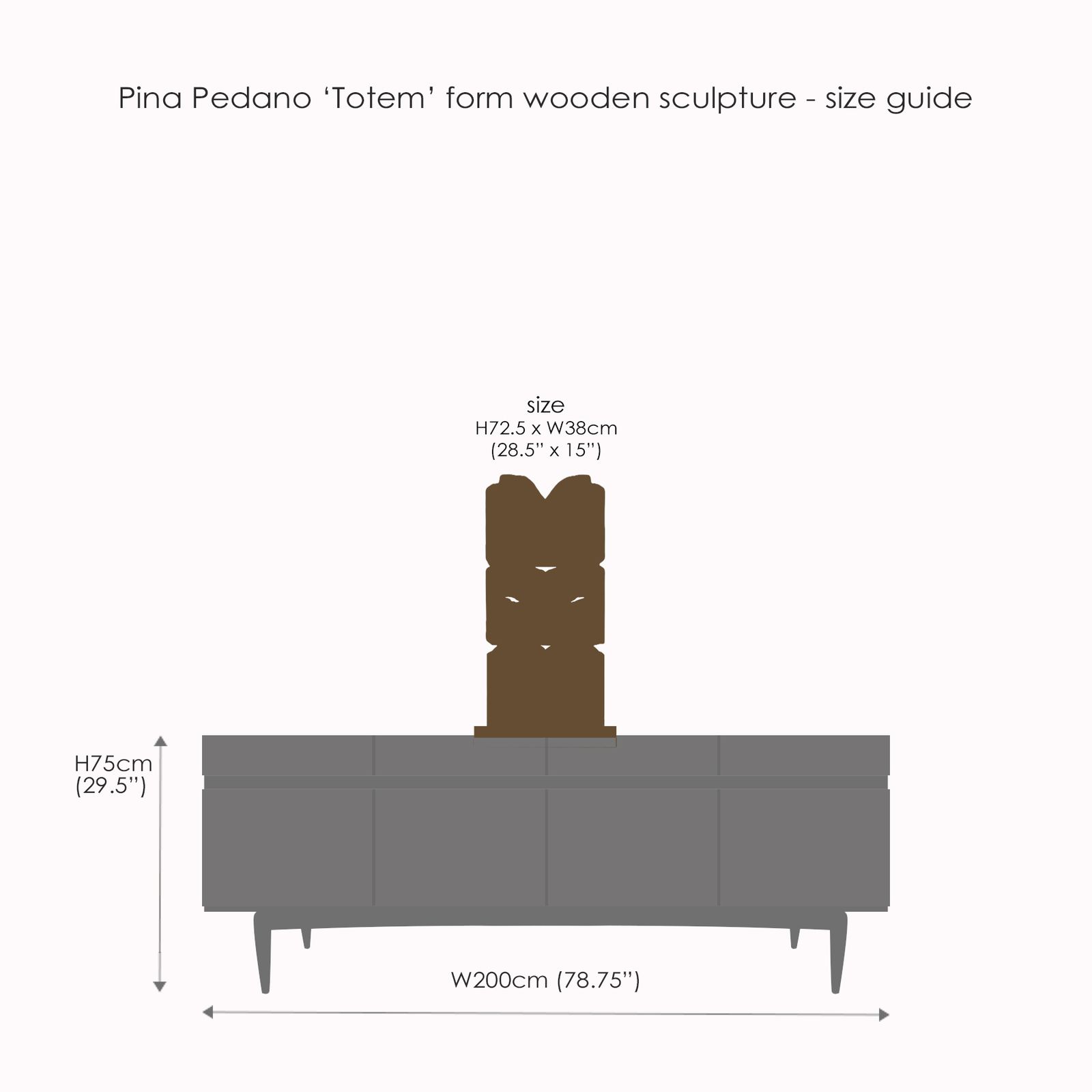 photo furniture A Unique Vintage Italian Wooden ‘Totem’ Style Sculpture By Artist Pina Pedano