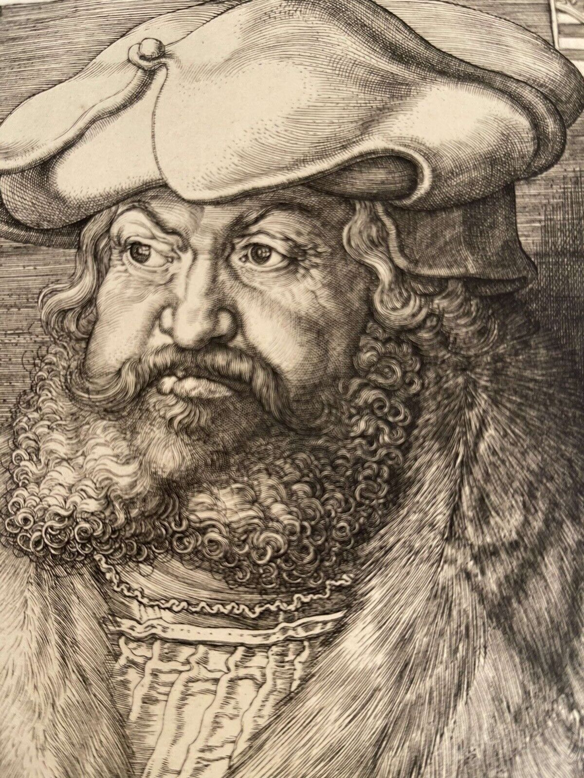 Portrait Of Frederic The Wise, Prince Elector Of Saxony Etching photo furniture