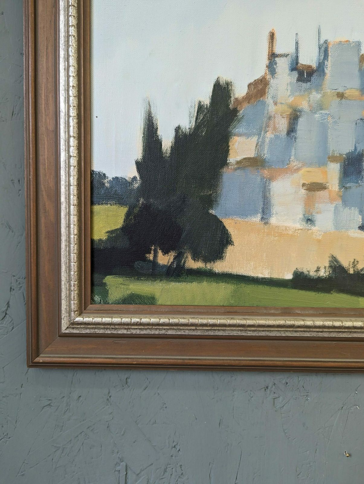 Stig Wernheden, Swedish Mid Century Cityscape Oil Painting, City Stroll, Framed photo buy