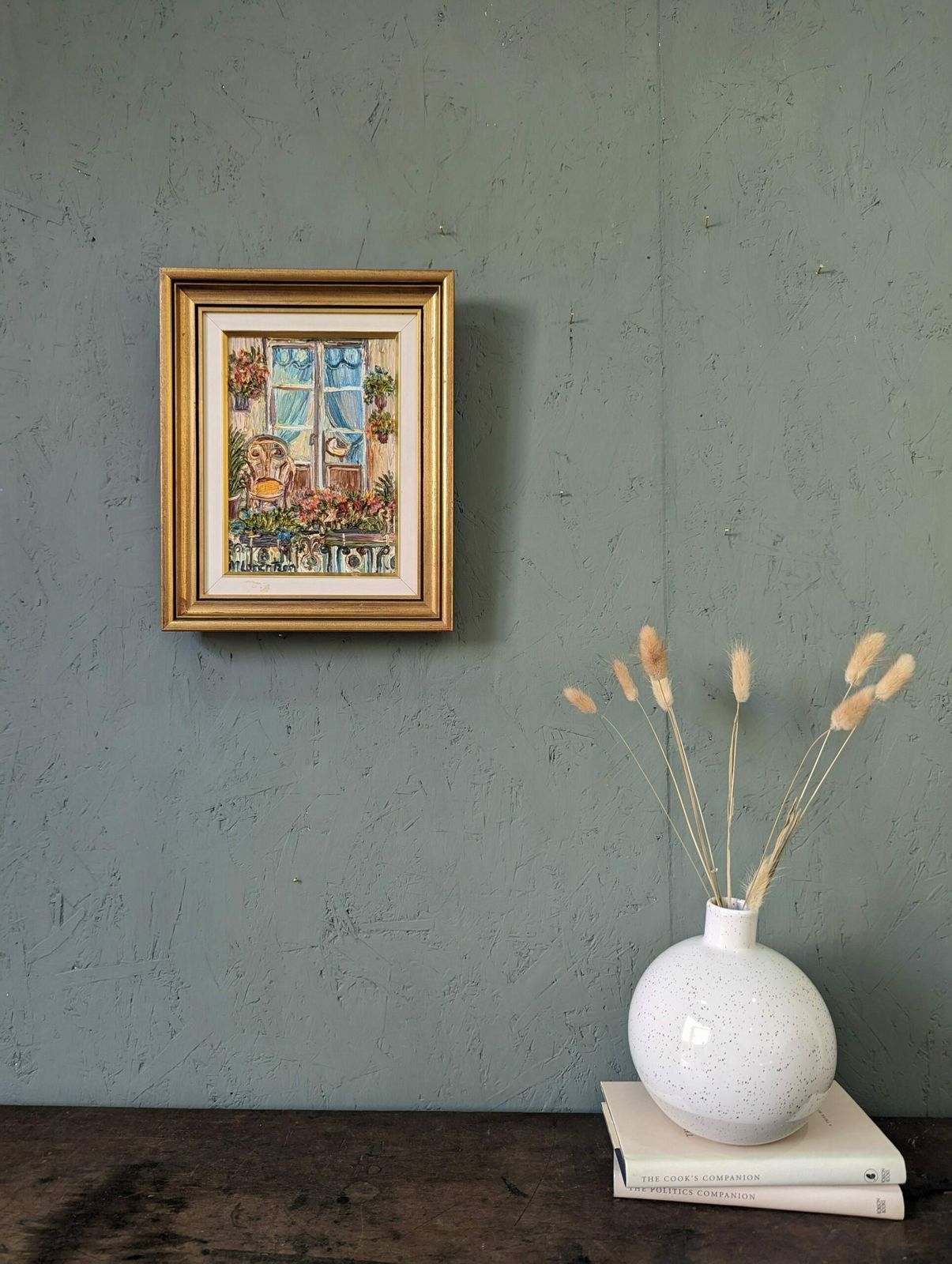 Mini Landscapes Balcony Garden, Oil Painting photo furniture