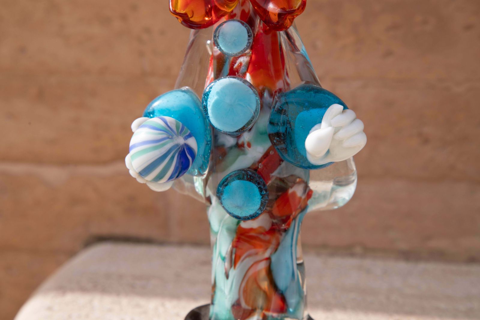 Murano Glass Clown Italy, 1950s photo for sale