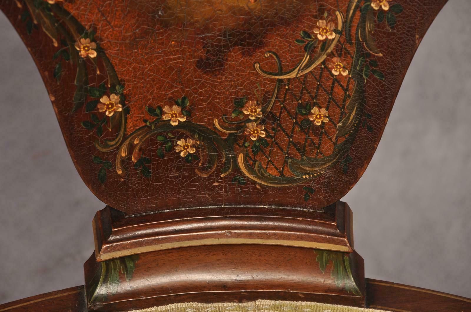 Fine Painted Mahogany Edwardian Armchair photo 1200.0