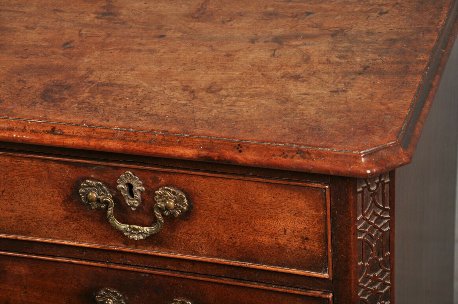 photo for sale Fine 18th Century Mahogany Chippendale Chest Of Drawers