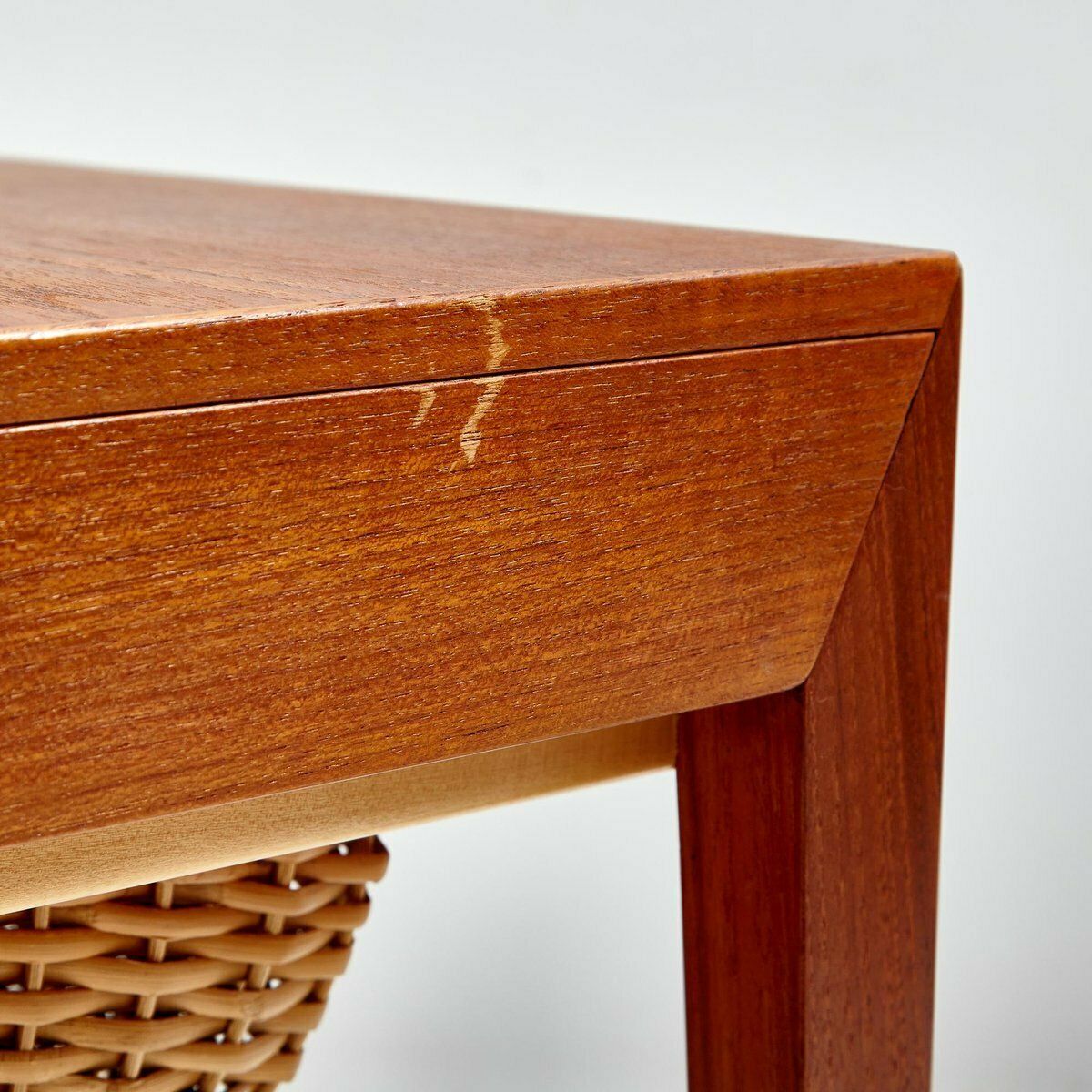 Furniture Teak Sewing Table By Severin Hansen For Haslev Furniture Factory, 1960s photo