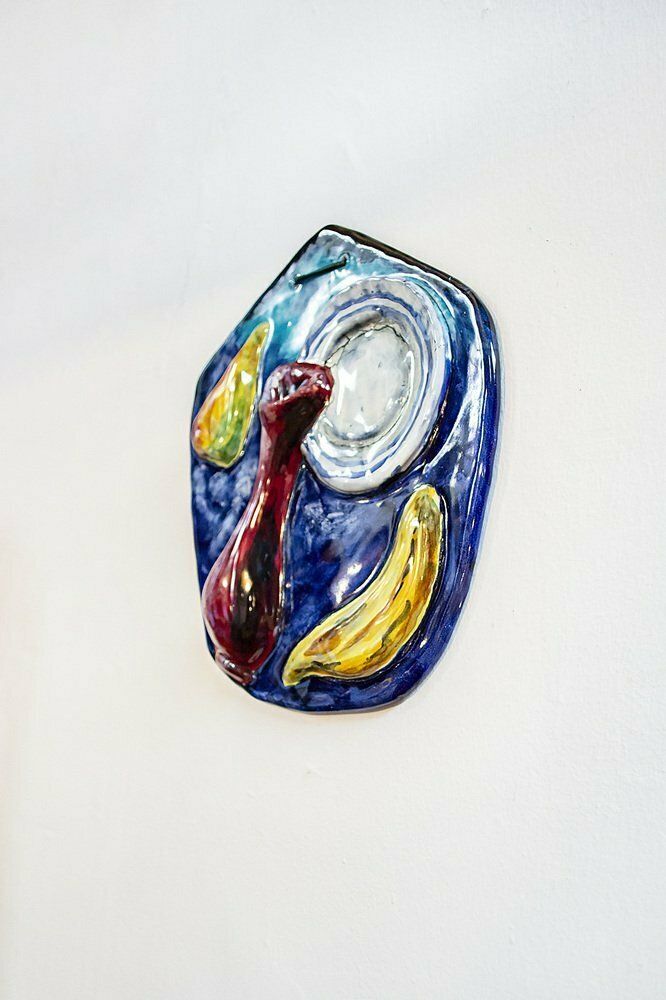 Painted Ceramic Tile From San Polo, Venice, Italy, 1950s photo furniture