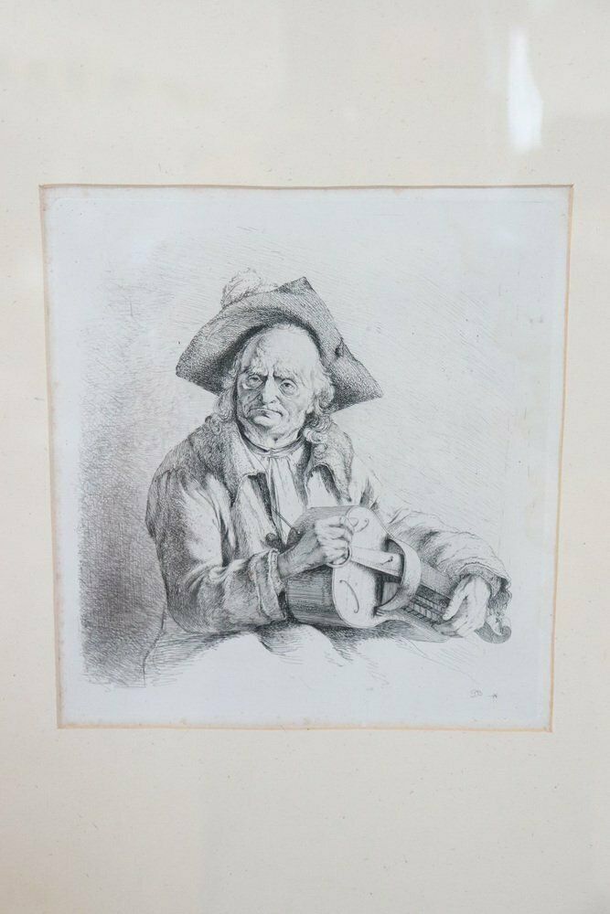 photo furniture Jean Jacques De Boissieu, Portrait, Engraving, 18th Century, Framed