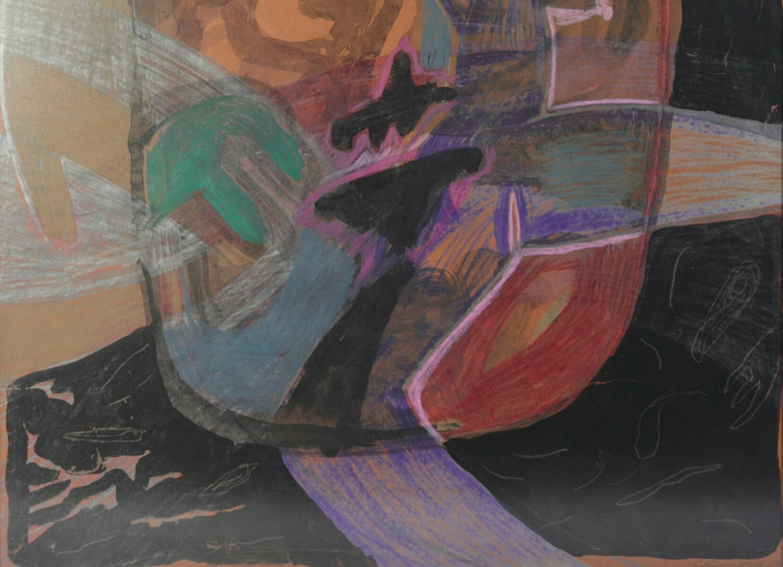 Dagmar Jelínková, Nude Girl, 1990s, Tempera, Watercolor, Pastel & Pencil On Paper, Framed photo for sale