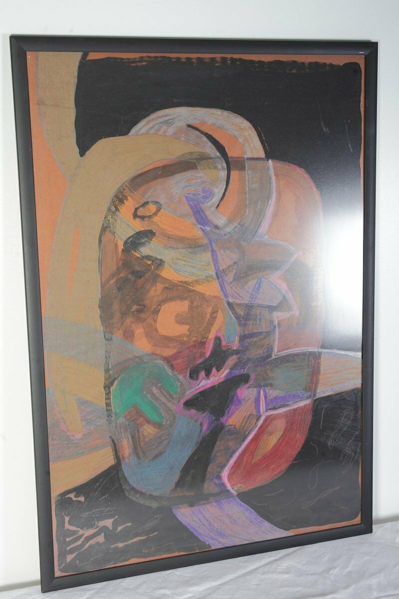Dagmar Jelínková, Nude Girl, 1990s, Tempera, Watercolor, Pastel & Pencil On Paper, Framed photo Art