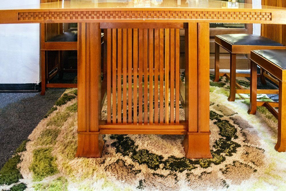 Table 615 Husser By Frank Lloyd Wright For Cassina, Italy, 1992 photo for sale