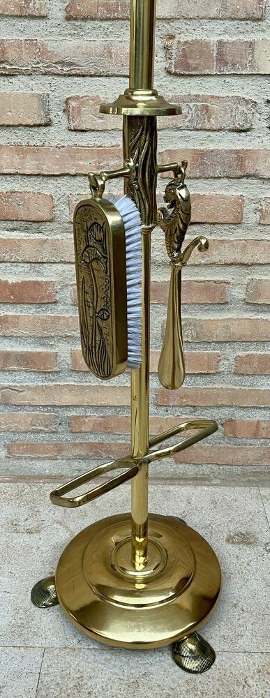 photo furniture Early 20th Century French Bronze And Brass Valet Stand Dressboy, 1940s