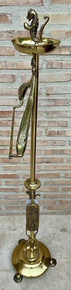 2073.0 Early 20th Century French Bronze And Brass Valet Stand Dressboy, 1940s photo