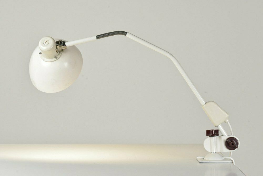 Articulated Light Jp20 In White From Veb Zweckleuchtenbau Dresden, Germany, 1970s photo vintage