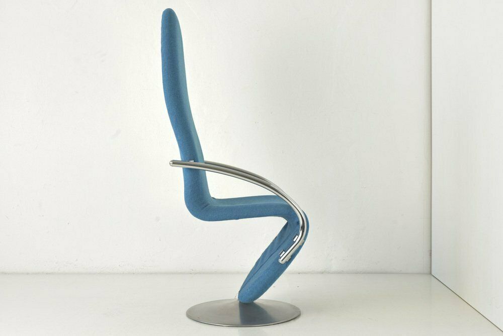 1 2 3 Series Highback Chair By Verner Panton For Fritz Hansen, Denmark, 1973 photo vintage
