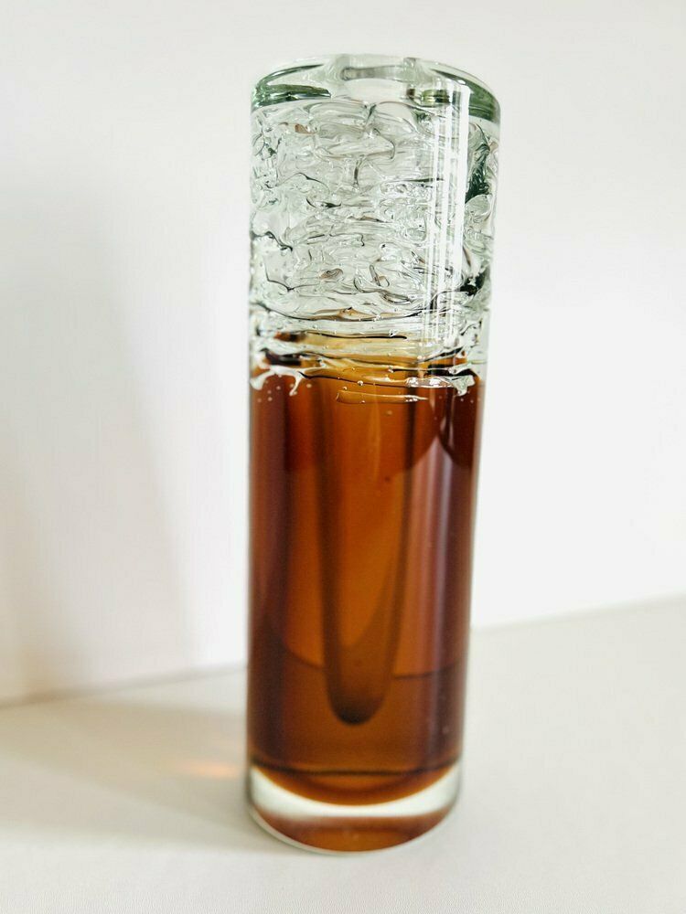 Glass Vase Whirpool By Frantisek Vizner, Skrdlovice, 1968 photo buy