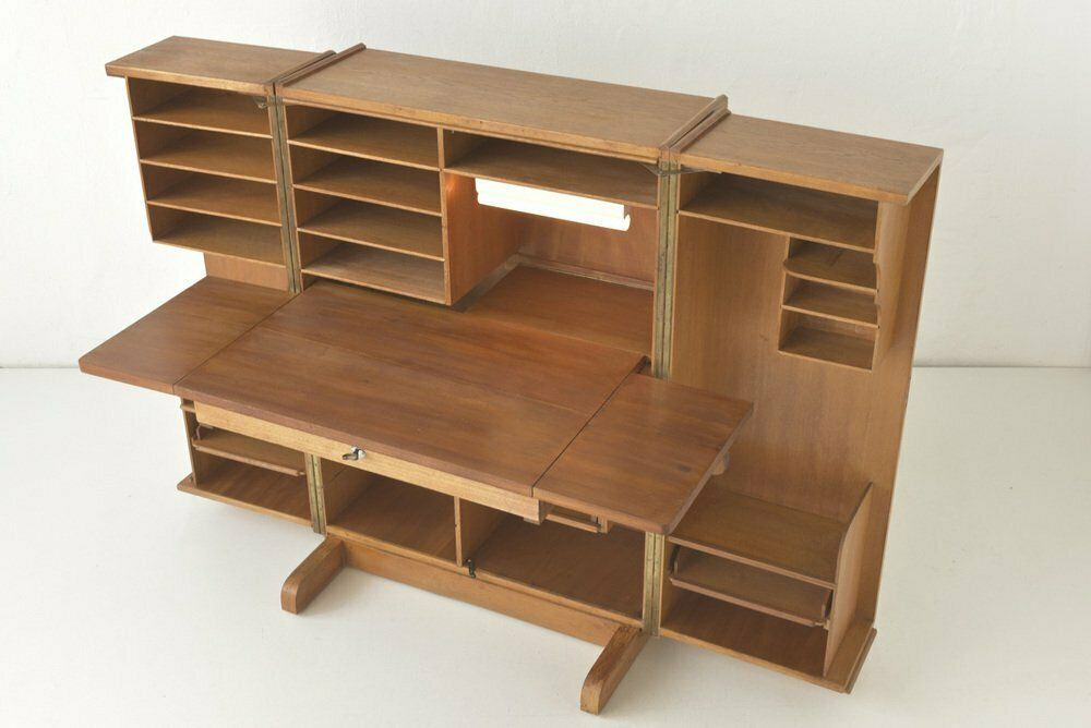 Furniture Oak No.4 Cabinet Office From Möbelfabrik August Stranghöner, Germany, 1950s photo