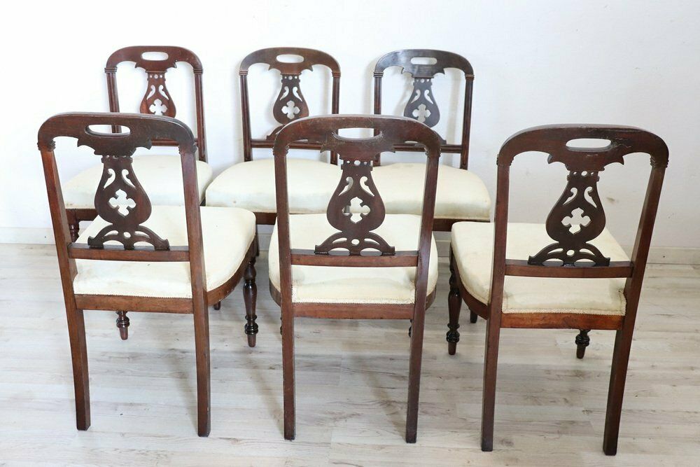 19th Century English Dining Chairs, Set Of 6 photo vinterior