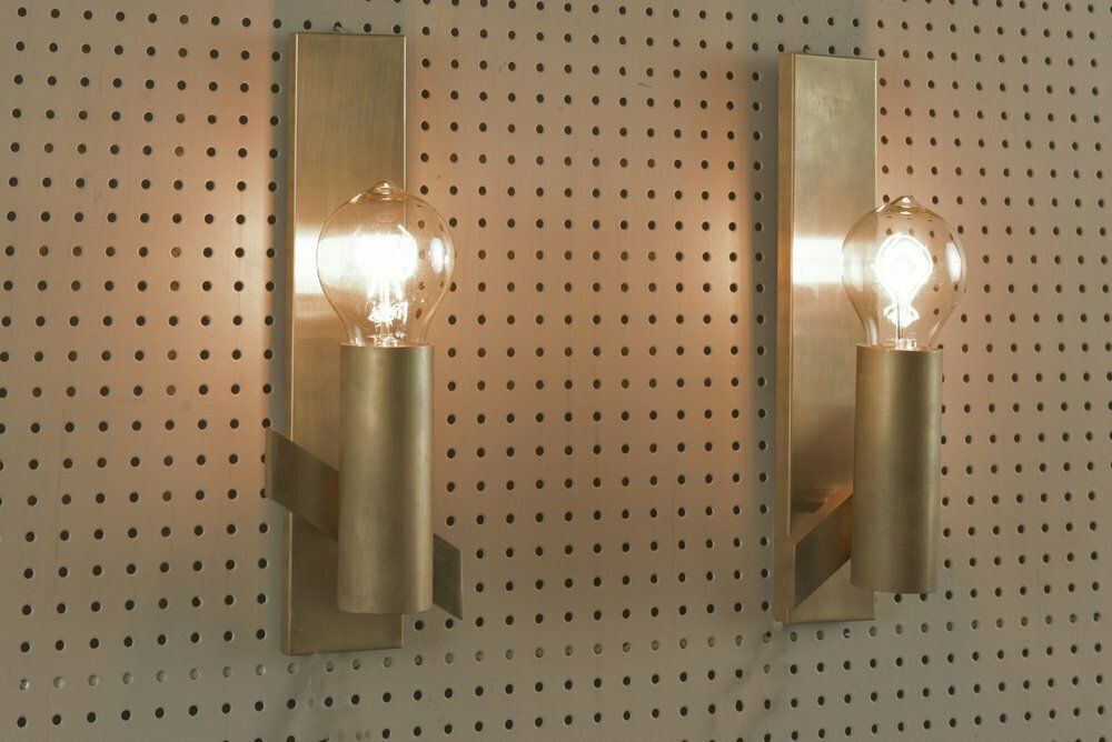 Art Deco Wall Lamps In Factory Design, Germany, 1960, Set Of 2 photo buy