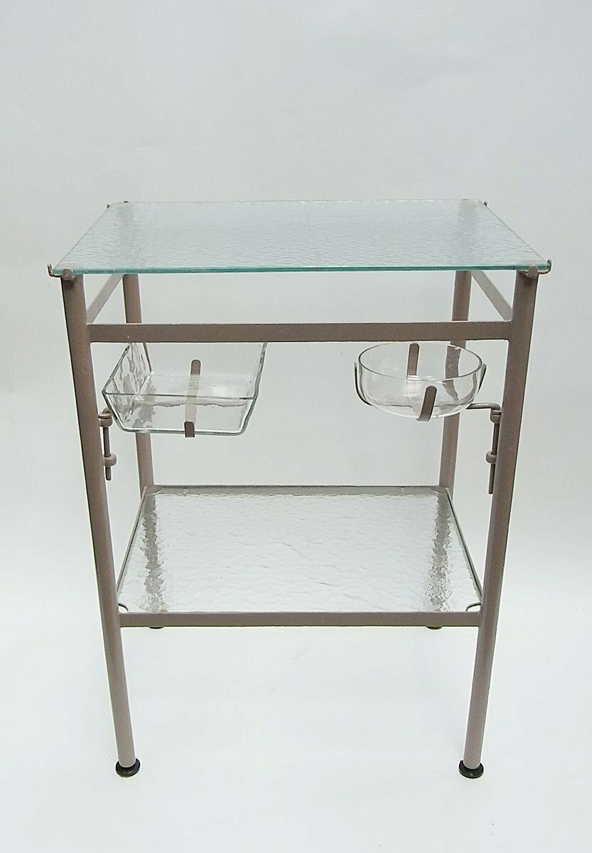 Mid Century Hospital Side Table