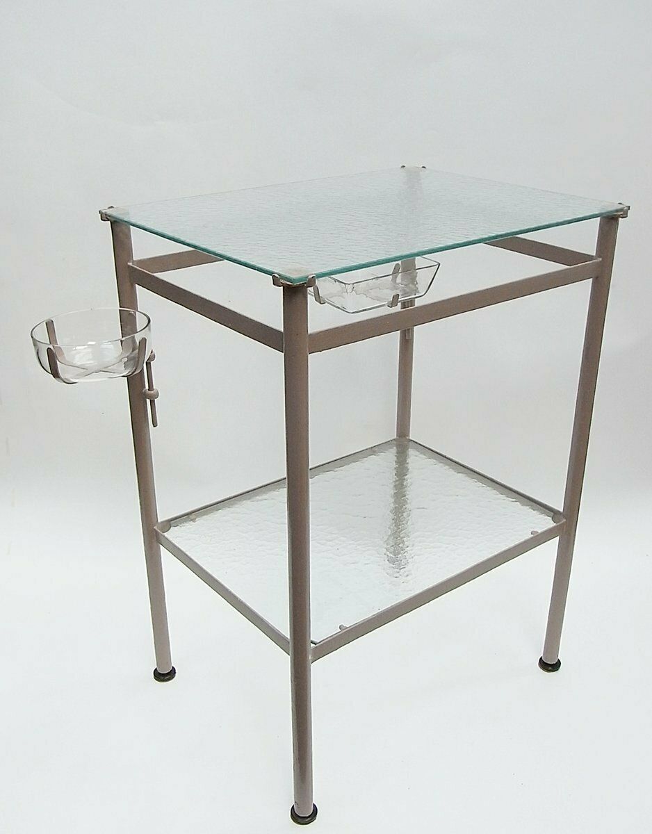 Mid Century Hospital Side Table photo furniture