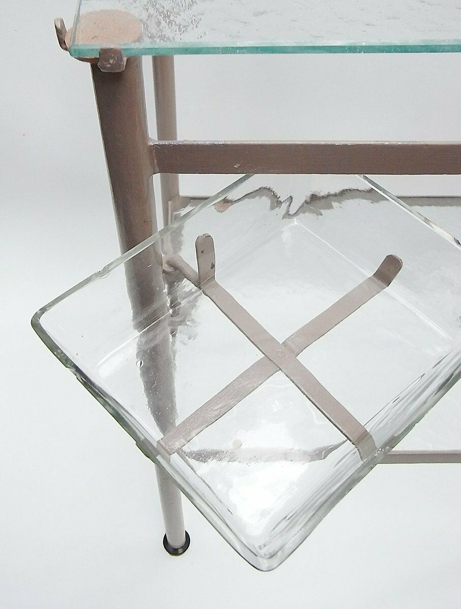 Mid Century Hospital Side Table photo vintage