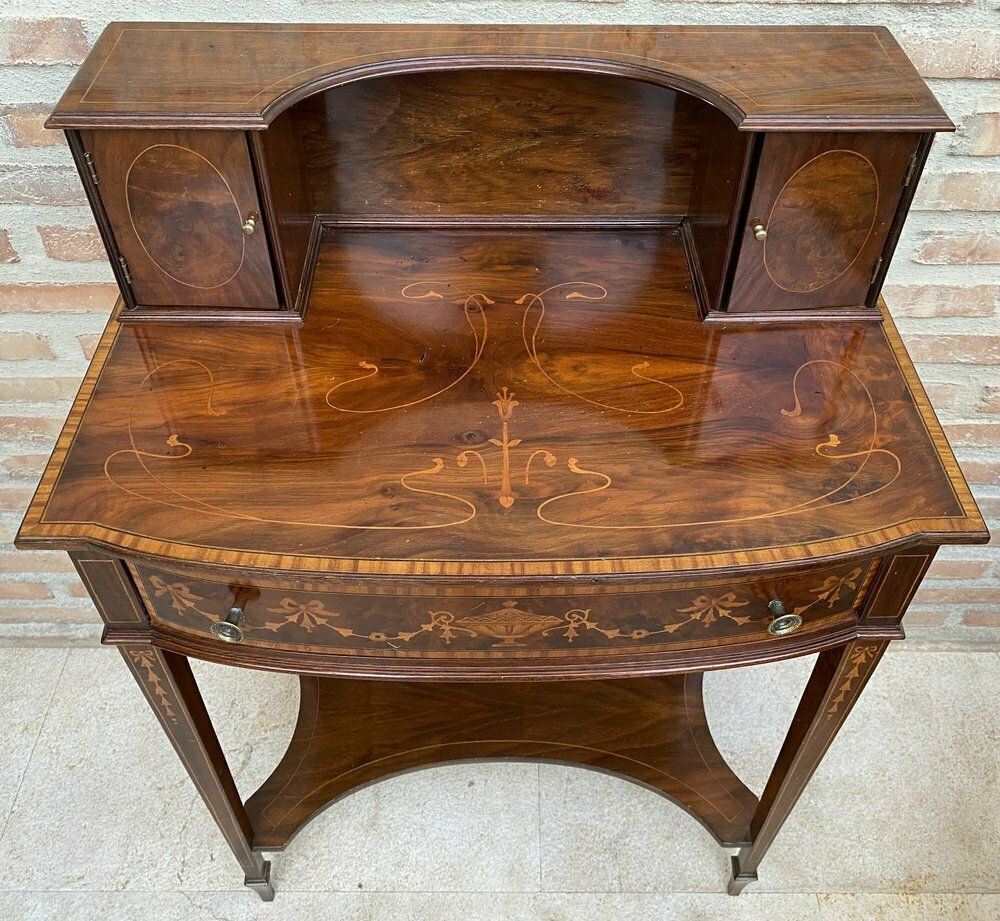 photo for sale Nightstands With French Marquetry Inlaid, 1920s, Set Of 2