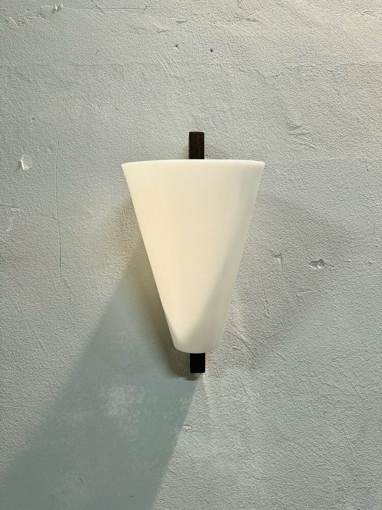 Teak And Acrylic Glass Wall Light By Hans Agne Jakobsson For Markaryd, 1950s