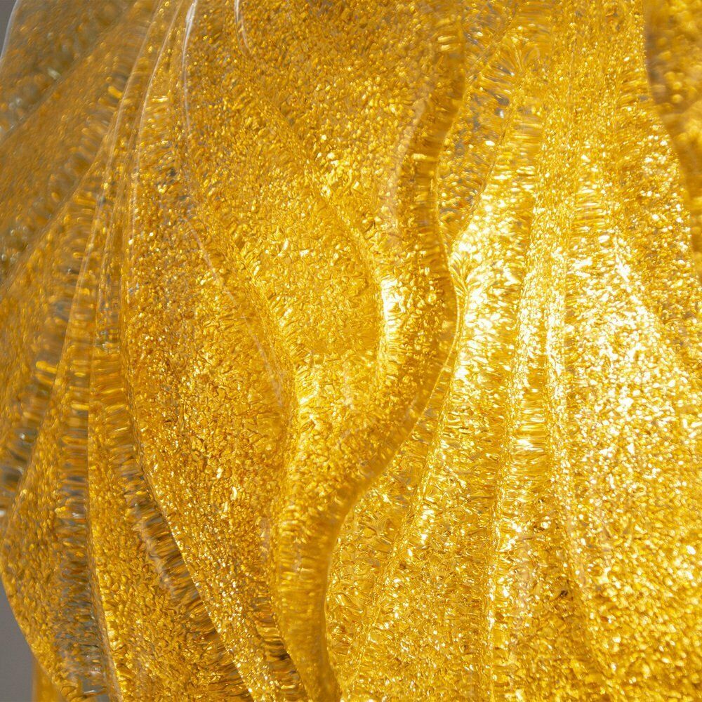 Lighting Pendant Chandelier With Murano Glass Leaves, Italy, 1990s photo