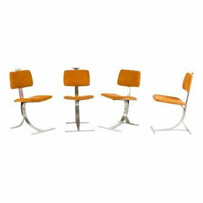 Vintage French Maison Cc Dining Chairs, Set Of 4