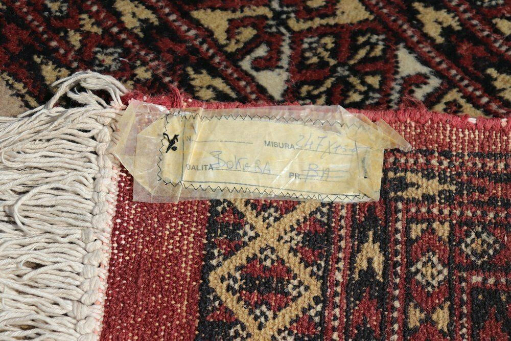 Antique Handmade Bokhara Rug, 1920s photo for sale