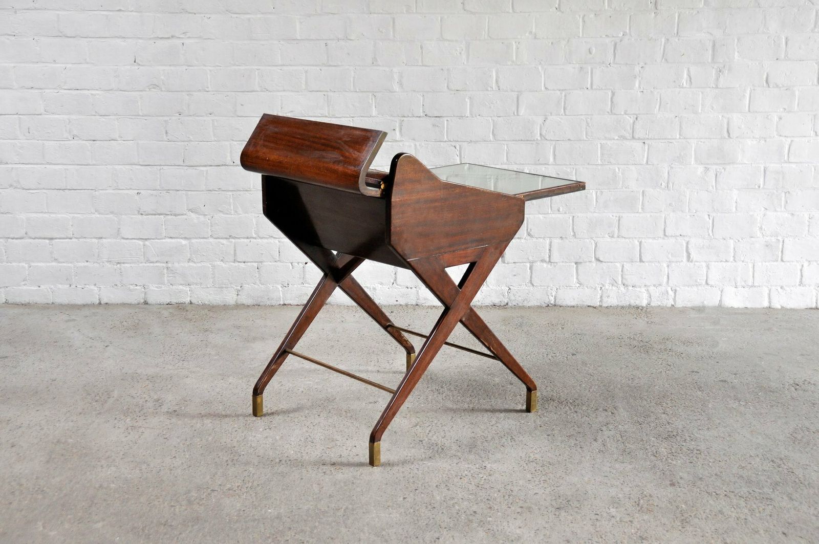 Mid Century Mahogany Bar Cabinet By Osvaldo Borsani, Italy, 1950s photo buy