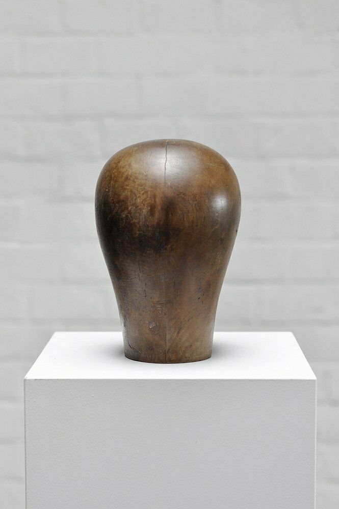 photo for sale Surrealist Bauhaus Wooden Head Sculpture, 1920s