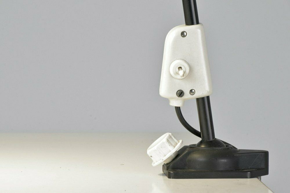 Articulated Light In Black From Reif Leuchtenbau Dresden, Germany, 1960s photo Lighting
