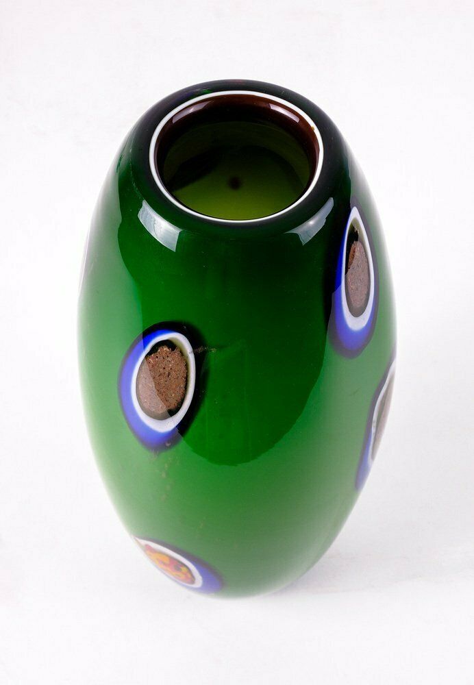 Murano Glass Vase By Paolo Crepax For Belvetro Murano photo for sale