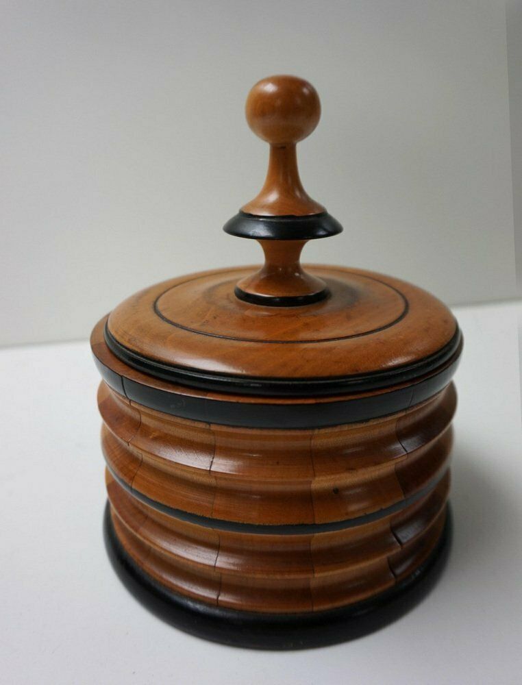 Napoleon III Biedermeier Tobacco Canister Jar Humidor, 1850s