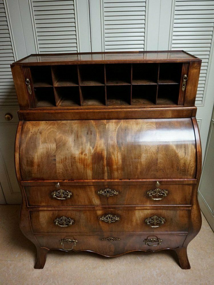 2313.0 Dutch Bombe Cylinder Secretaire, 1700s photo