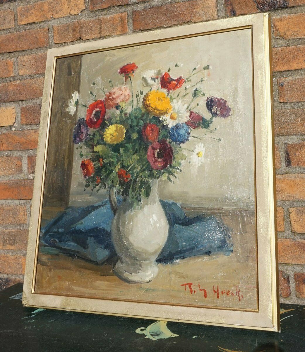 Belgium Painting, 20th Century, Oil On Canvas, Framed photo Art