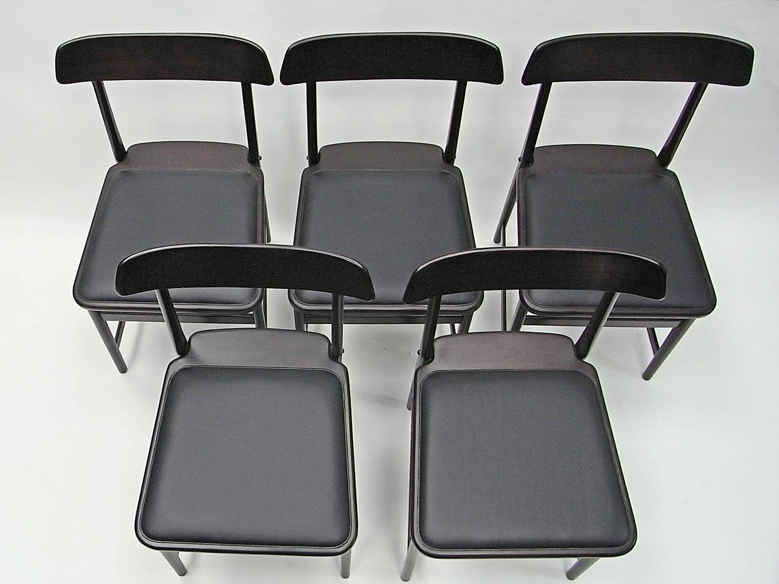 Lucio Cd07 Cherry Wood & Leather Dining Chairs By Sergio Rodrigues For Linbrazil, 2010, Set Of 5 photo for sale