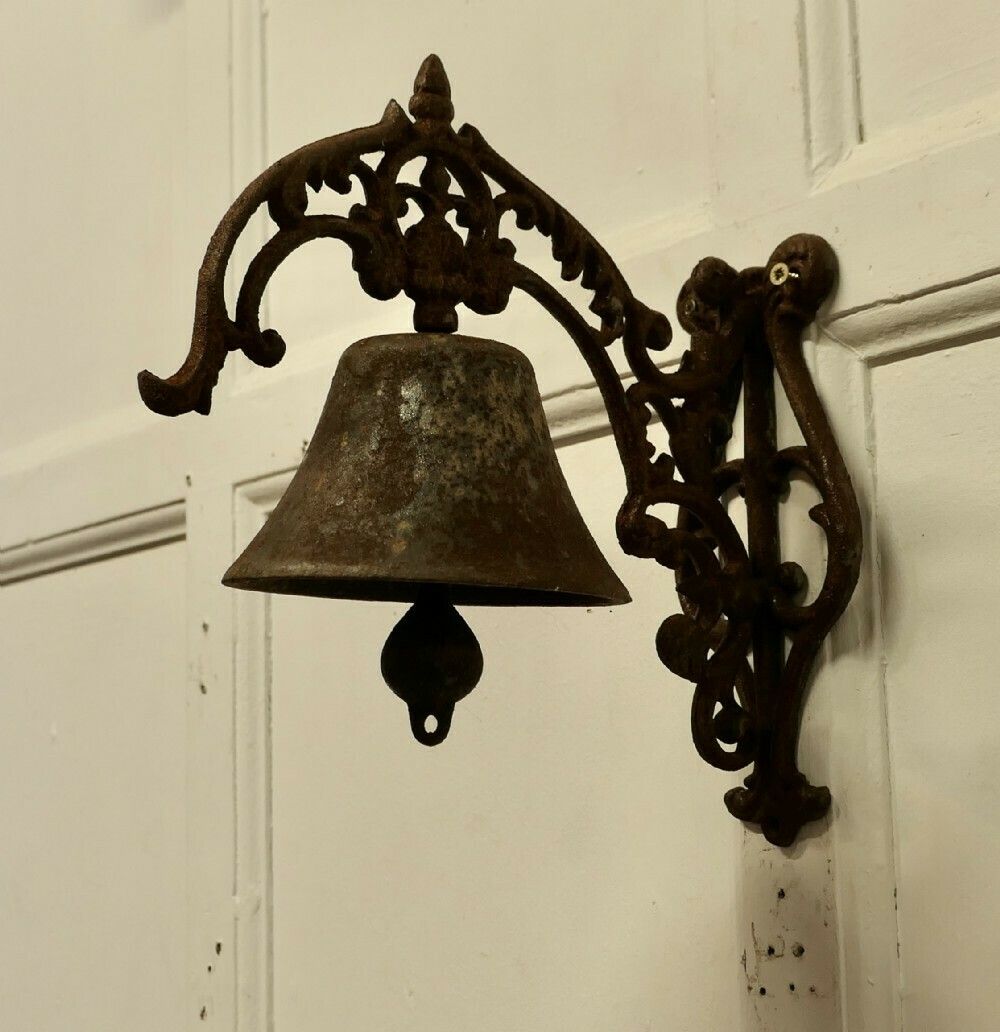 Cast Iron Out Door Bell On Bracket photo 354.0
