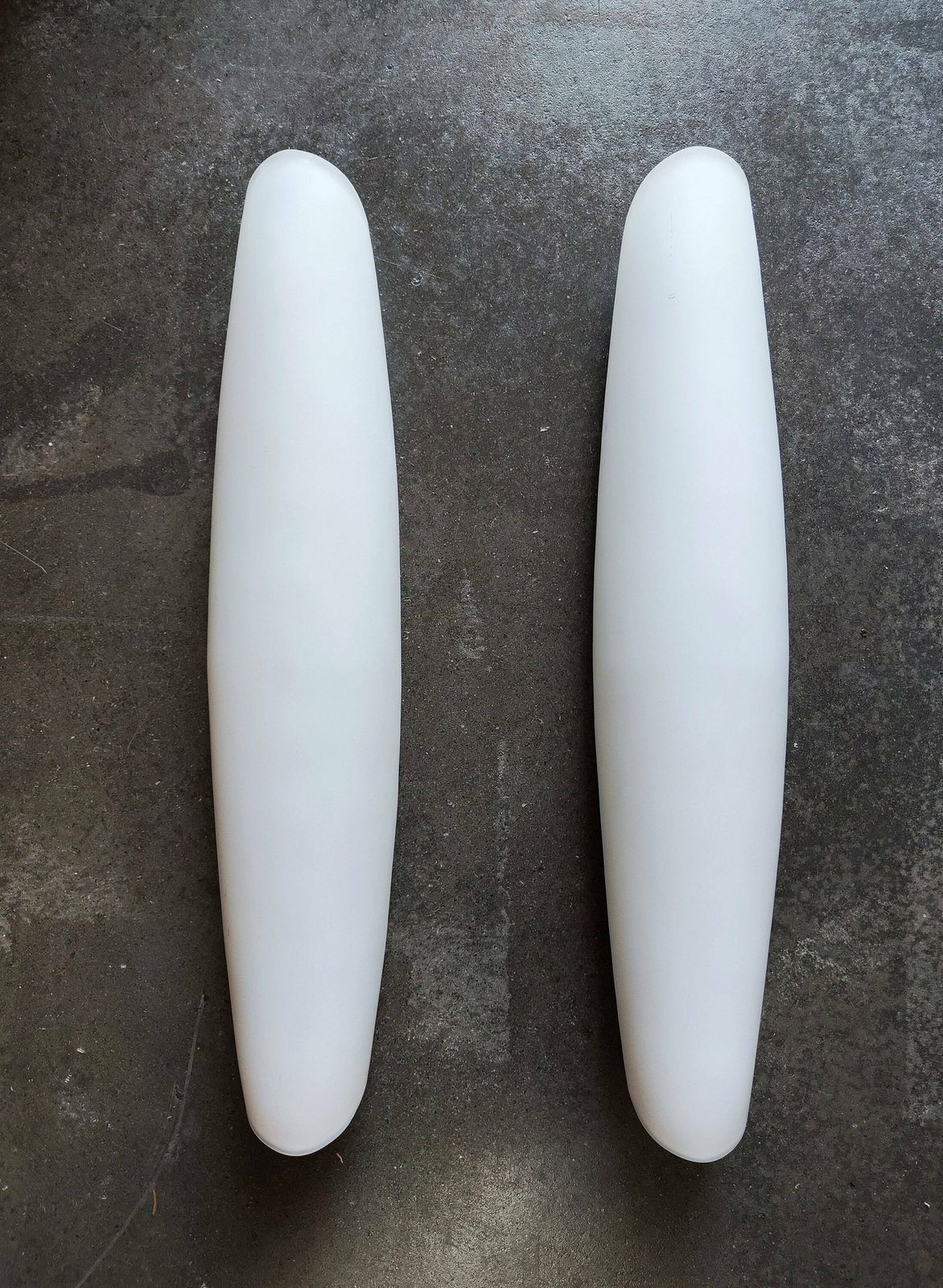 Pair Of Xl Opaline Glass Sconces // Pair Of Large Space Age Wall Lamps // Made In West Germany In 1970s photo furniture