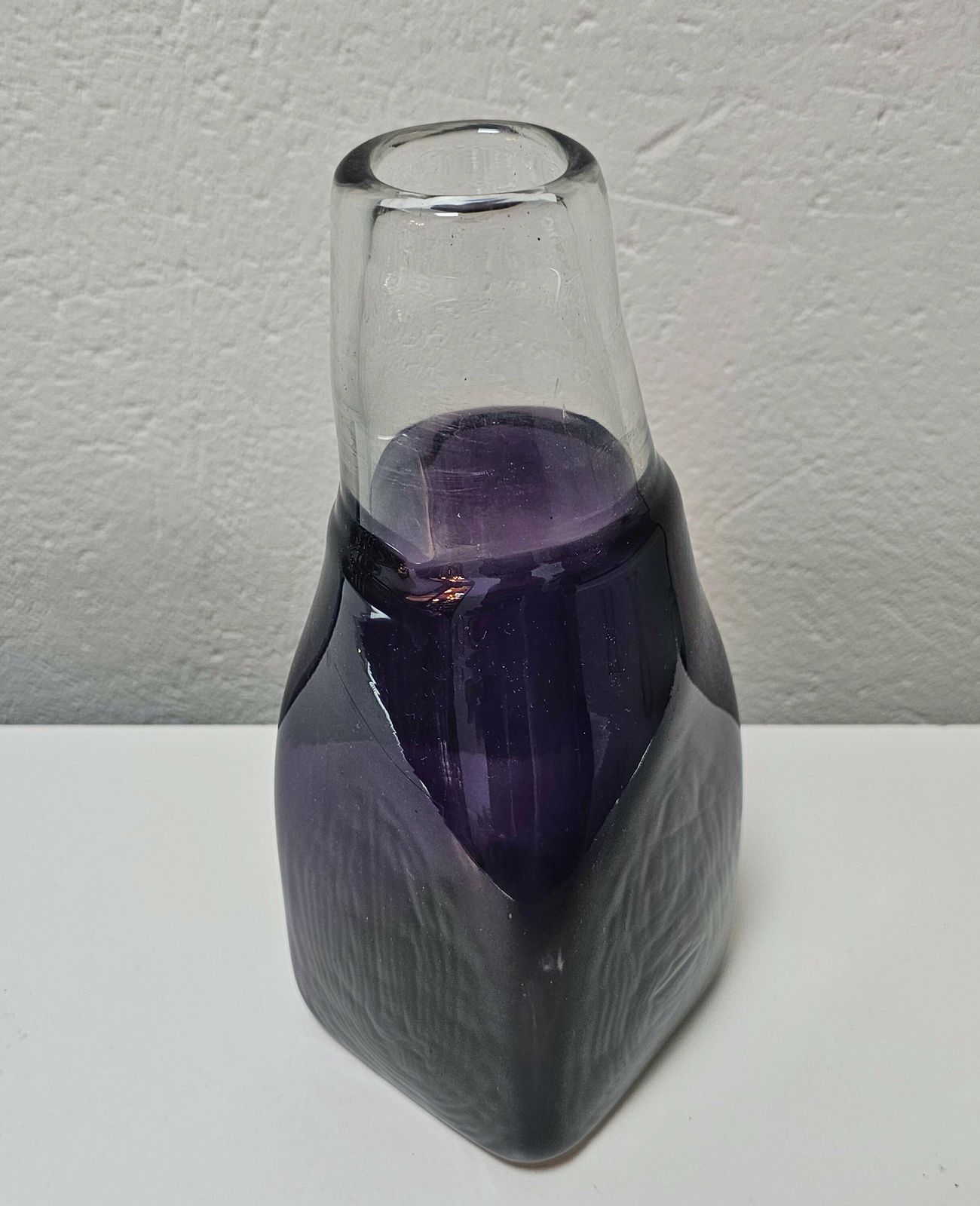Mid Century Modern Purple Murano Glass  Vase // Made In Italy In 1970s photo Home Decor