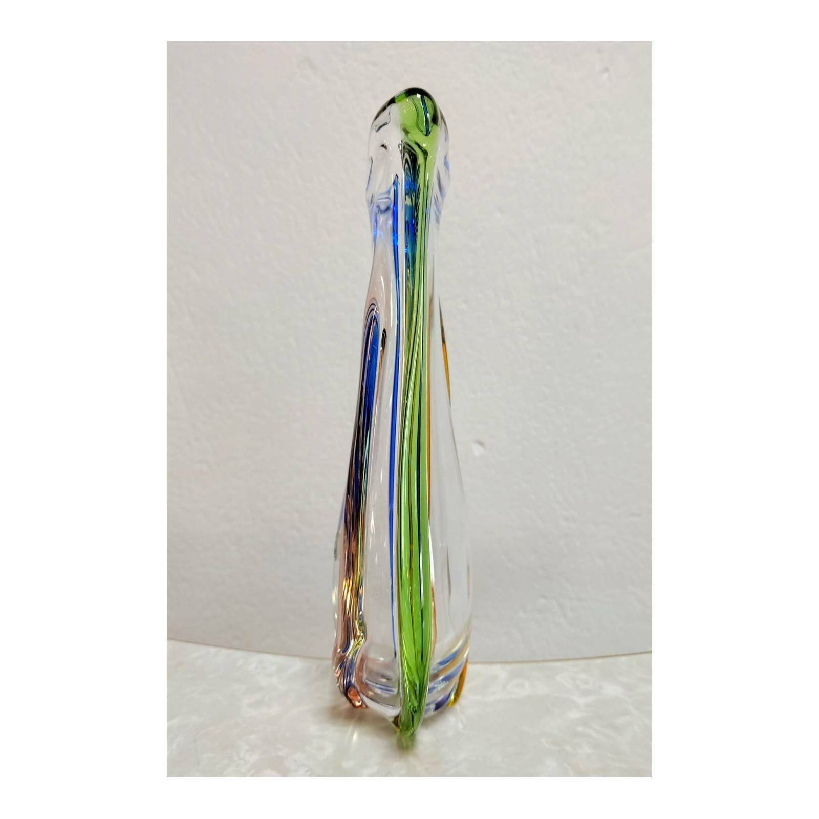 Czech Rhapsody Vase By František Zemek For Sklo Glass Factory // Made In Czechoslovakia In 1960s photo for sale