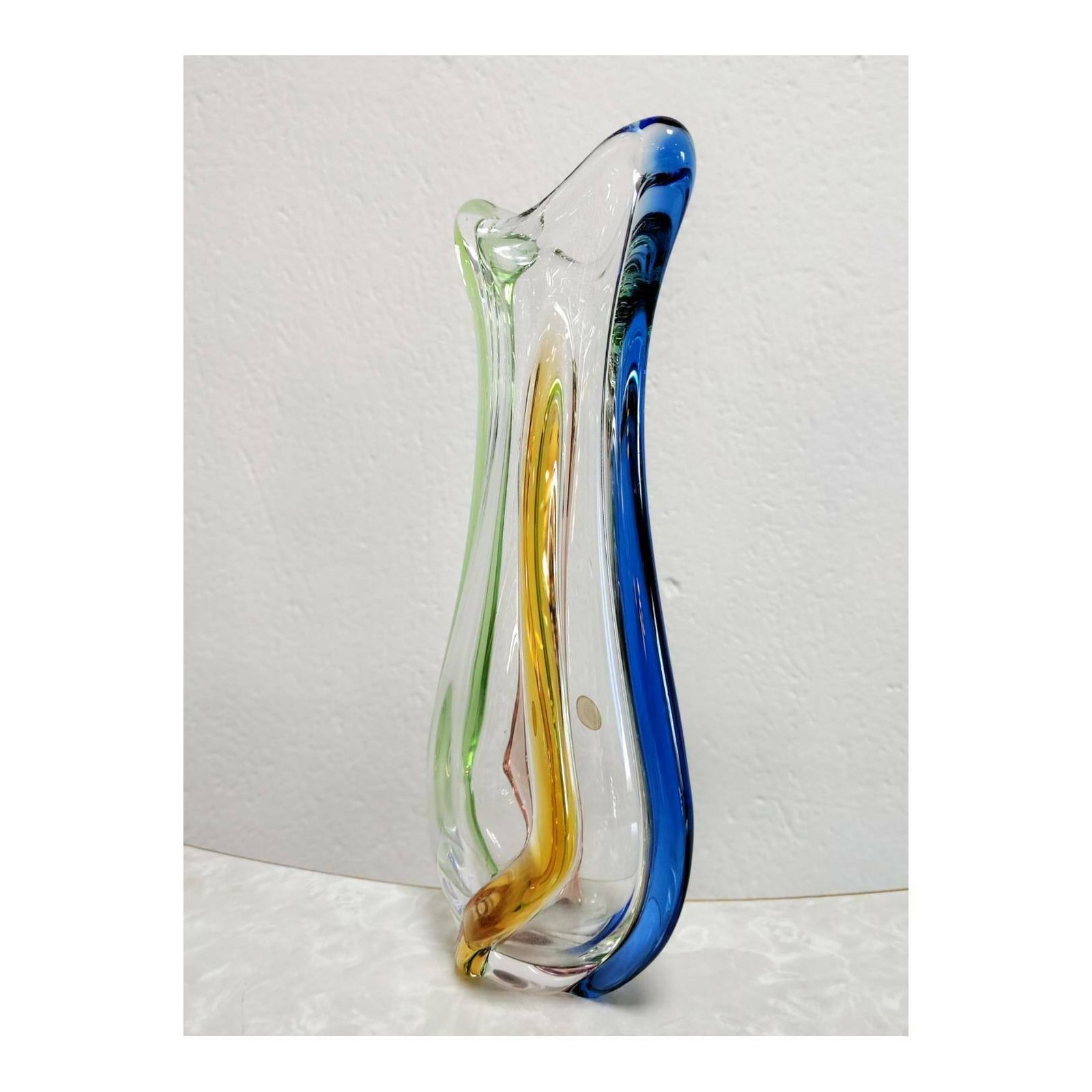 Czech Rhapsody Vase By František Zemek For Sklo Glass Factory // Made In Czechoslovakia In 1960s photo vinterior