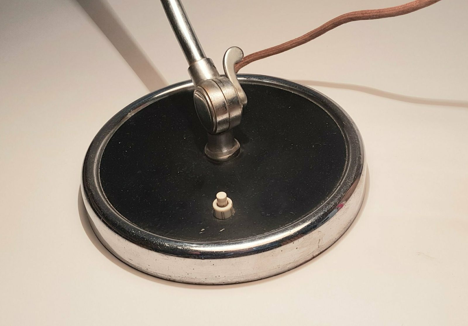 Rare Black President 6631 Desk Lamp From The First Production By Christian Dell For Kaiser Idell / Kaiser Leuchten, 1930s photo Lighting