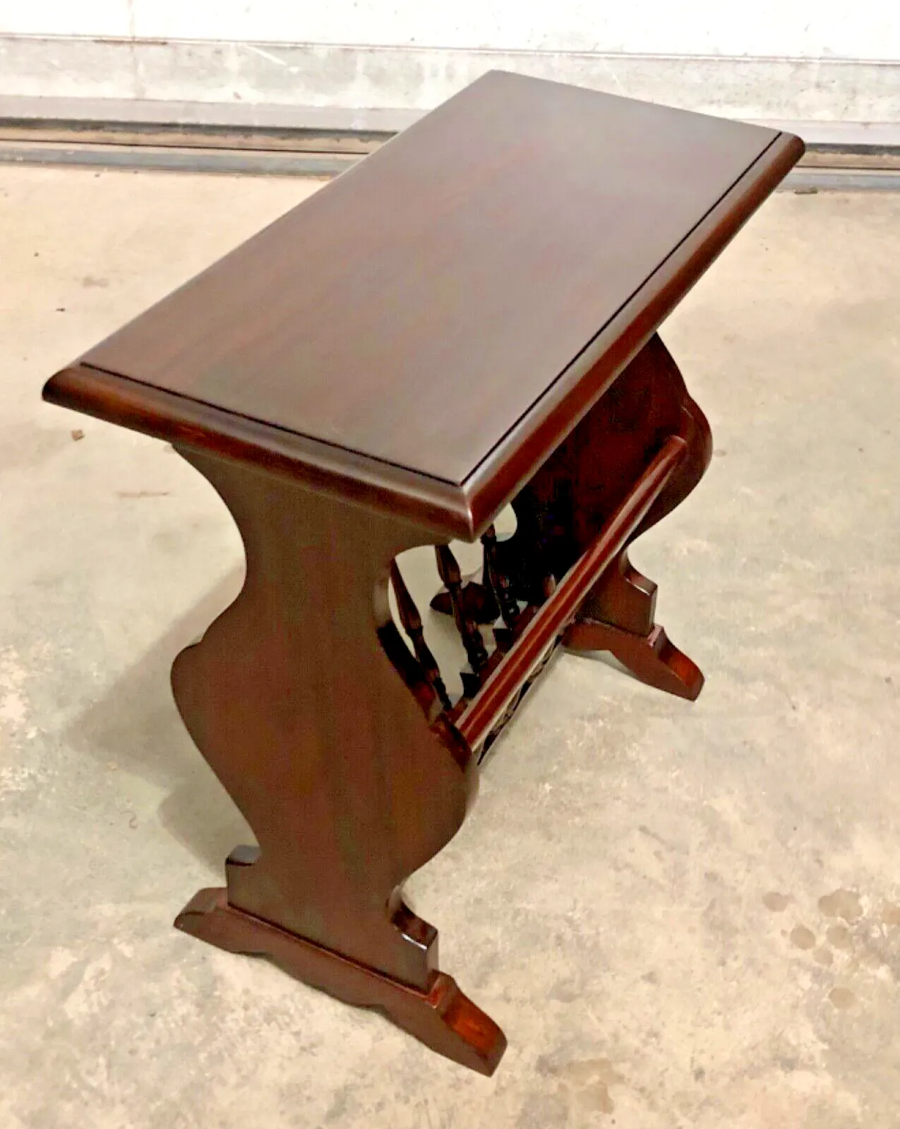 Furniture Two Vintage Mahogany Occasional Tables photo