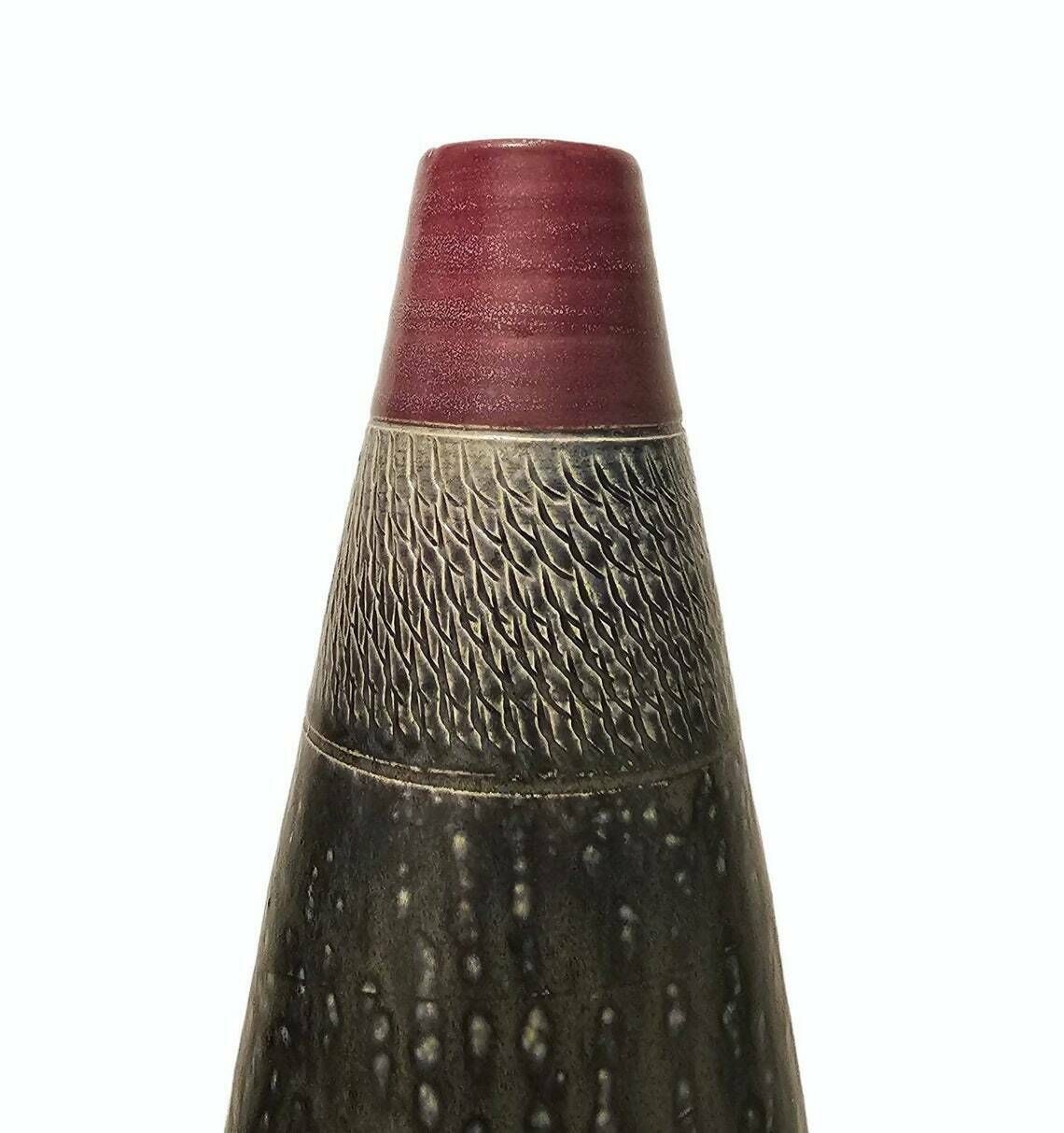 Rare Mid Century Modern Ceramic Vase By Zoller // West German Pottery Vase // Made In West Germany In 1960s photo furniture